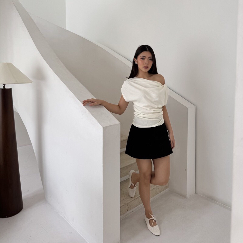 knit wanita lengan pendek