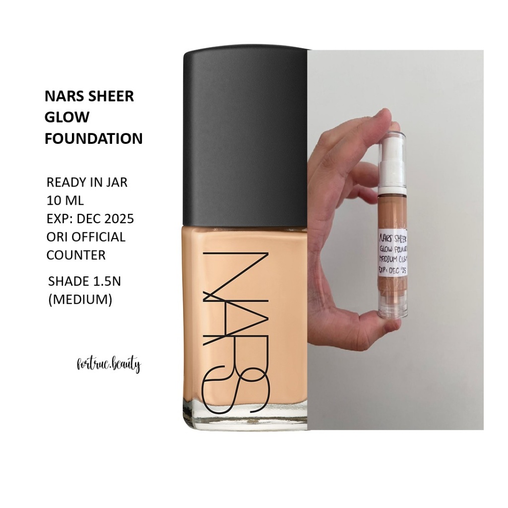 [Share in Jar] NARS Sheer Glow Foundation 1.5M Vallauris | NARS Foundation Share In Jar 5 ml