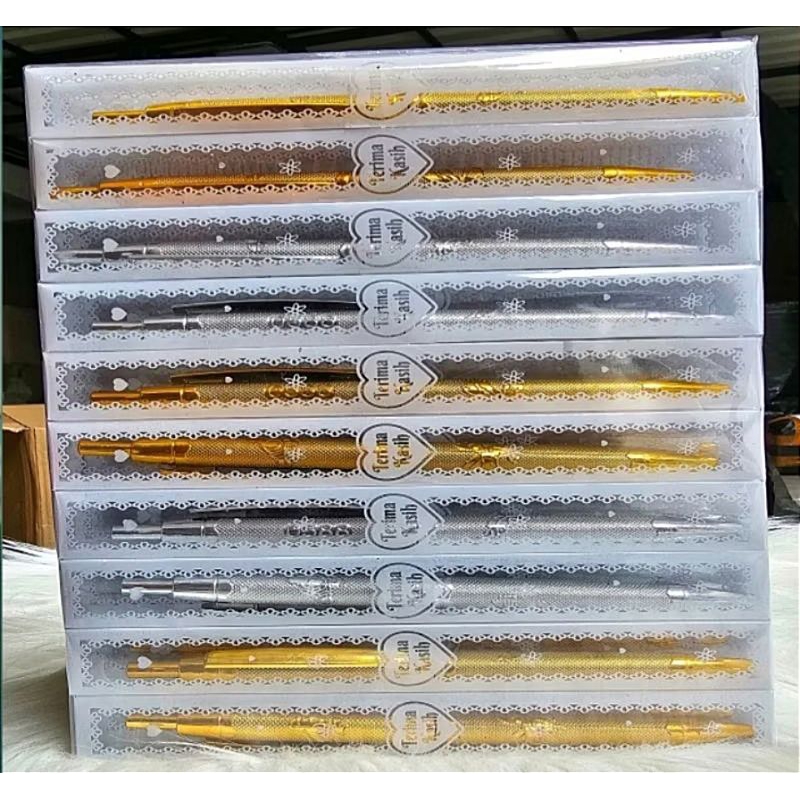 

Pulpen Souvenir Emas/Perak harga per pcs
