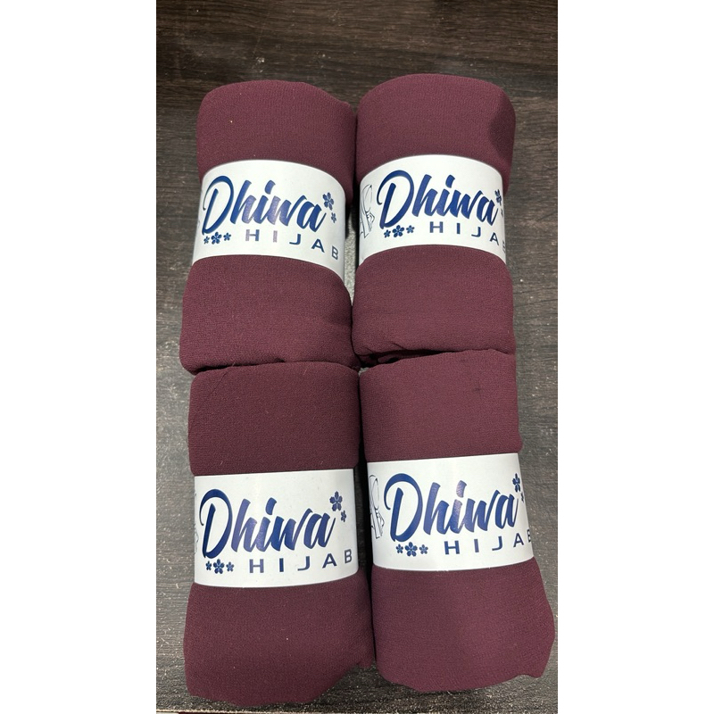 Pashmina Ceruty Warna Burgundy