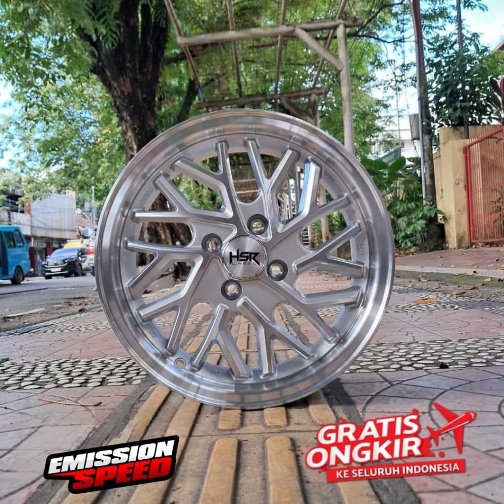 Isi 4Pcs / 1Set Velg Mobil HSR Ring 15 Lebar 6.5 Pcd 4x100 Untuk Brio Agya Calya Ayla Sigra Jazz Swi