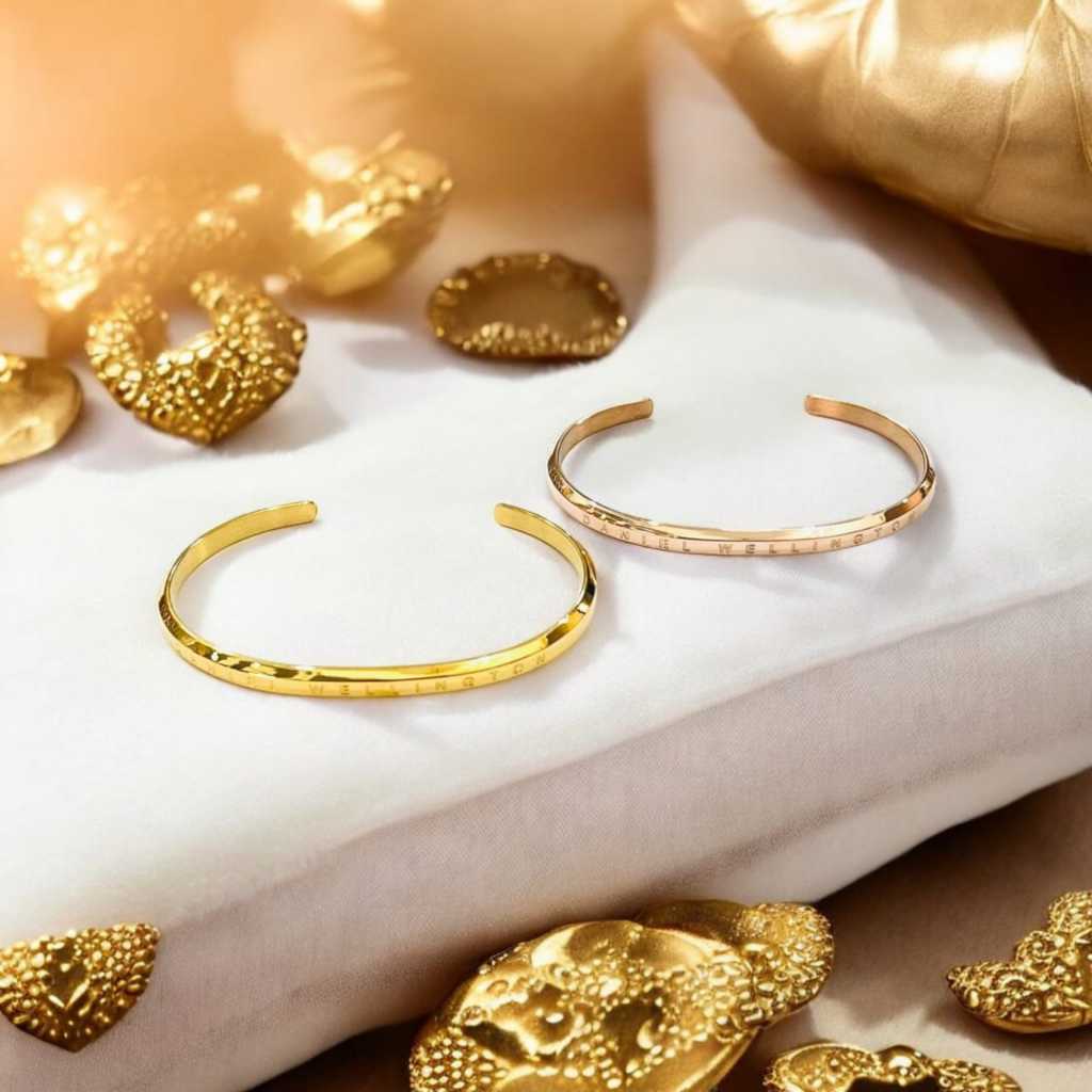 Gelang Tangan Bangle DW Wanita Titanium Anti Karat