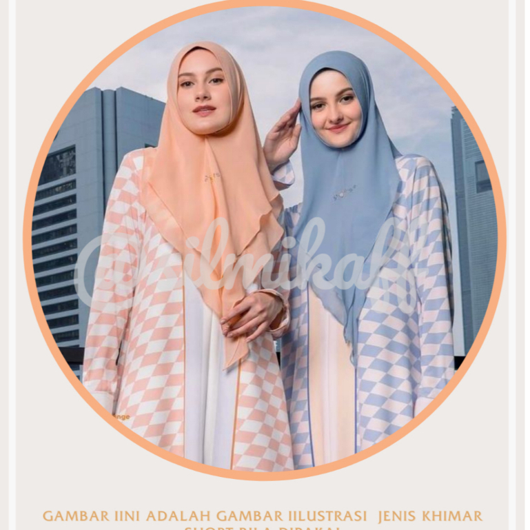[SILMIKAFF] SISESA KHIMAR SHORT SUMAYYA Gamis Warna Banyak Jilbab Hijab Syari Original si.se.sa