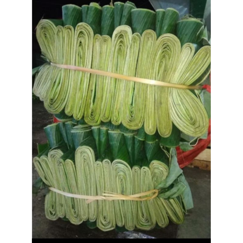

daun pisang fresh// bungkus tempe // bungkus makanan alami //