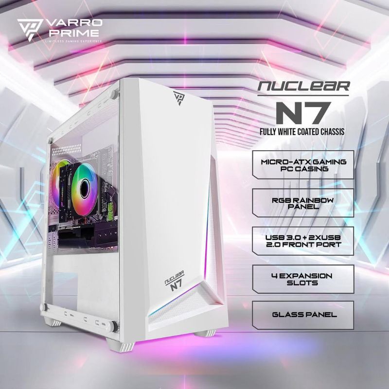 casing VARRO nuclear N7 white edition