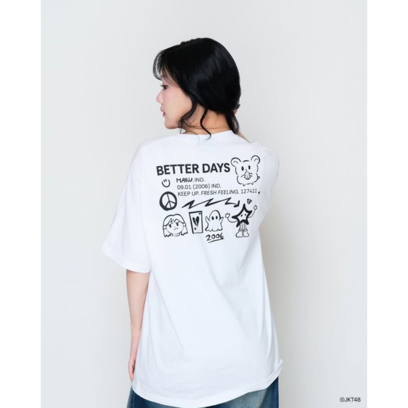 Kaos JkT48 Birthday Marsha Lenathea (Marsha) | Tshirt Pria Wanita New 2024 - Putih