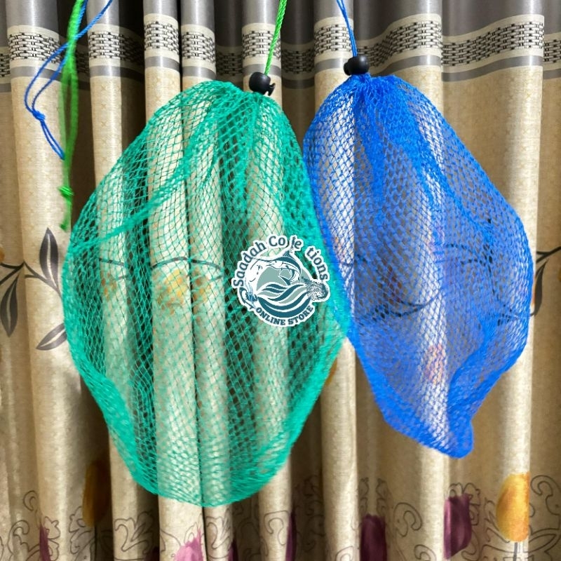 Wadah ikan untuk hasil mancing rajutan tangan rapi murah berkualitas