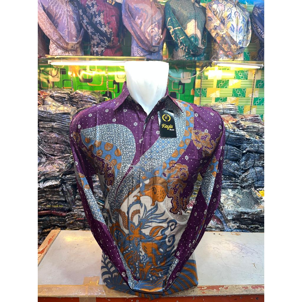 kemeja batik pria lengan panjang , tunik batik wanita dan blouse batik  wanita model kemeja warna un