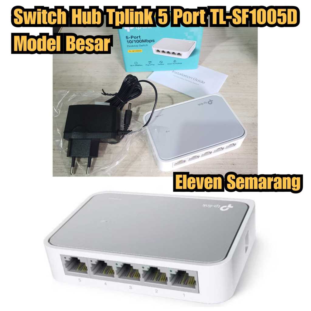 Switch Hub 5 Port - TP Link Lan hub pengganda lan Switch hub tplink 5 port model besar TP-Link TL-SF