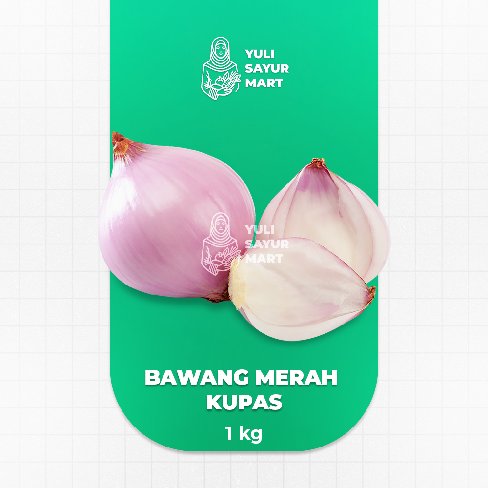 

Bawang Merah Kupas 1kg - Yuli Sayur Mart