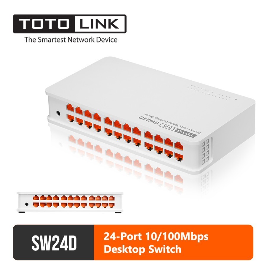 TOTOLINK SW24D 24 PORT 10/100Mbps DESKTOP SWITCH