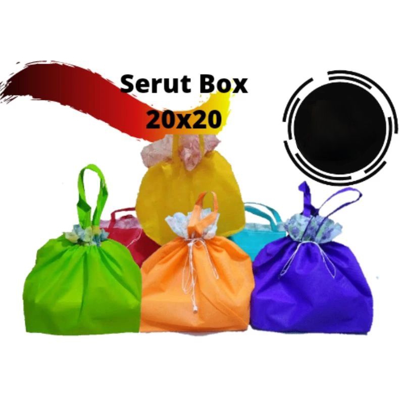 

Tas box nasi hajatan / spunbond / serut (20x20)