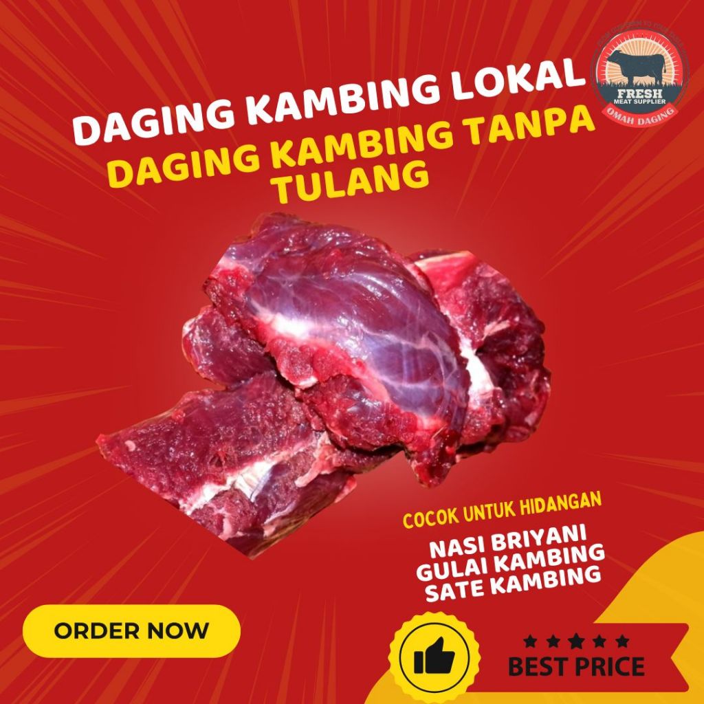 

Daging Kambing Tanpa Tulang Daging Sate Kambing