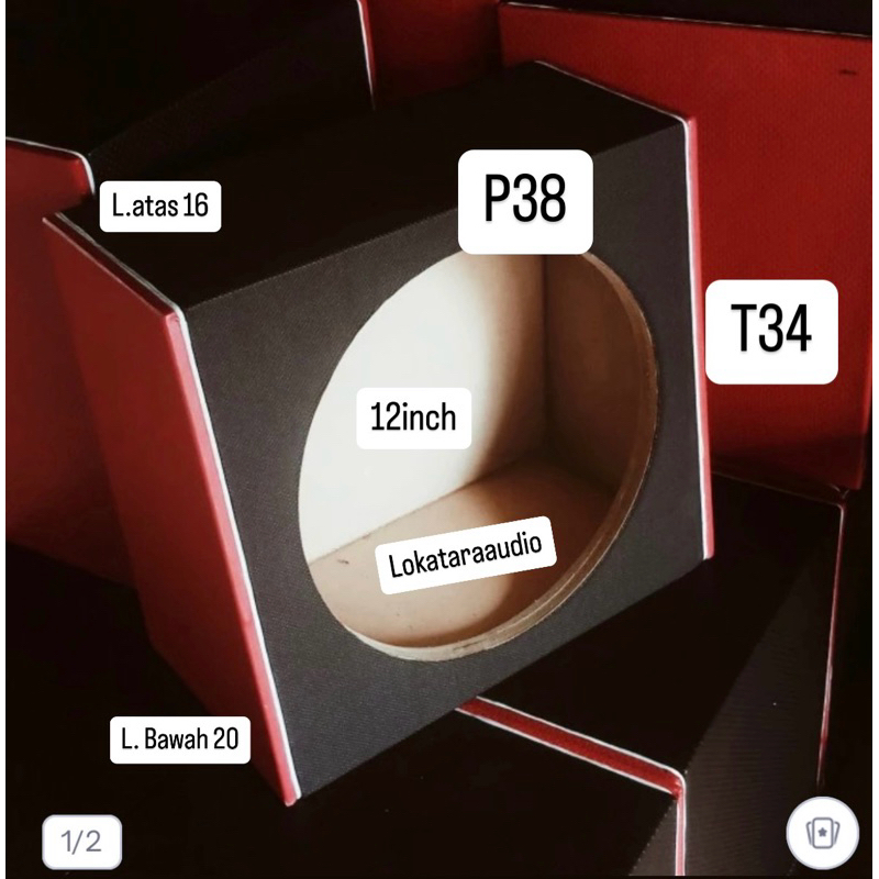 Yexstoree Box Speaker Subwoofer 12 Inch Cocok Untuk Mobil Granmax Non Ac