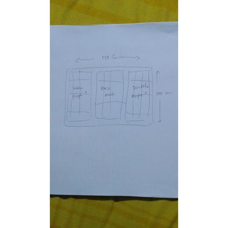 Pesanan Jendela Aluminium ornamen