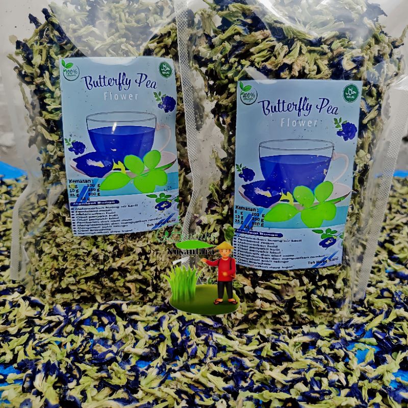 

Teh bunga telang kering 25 g herbal alami organik
