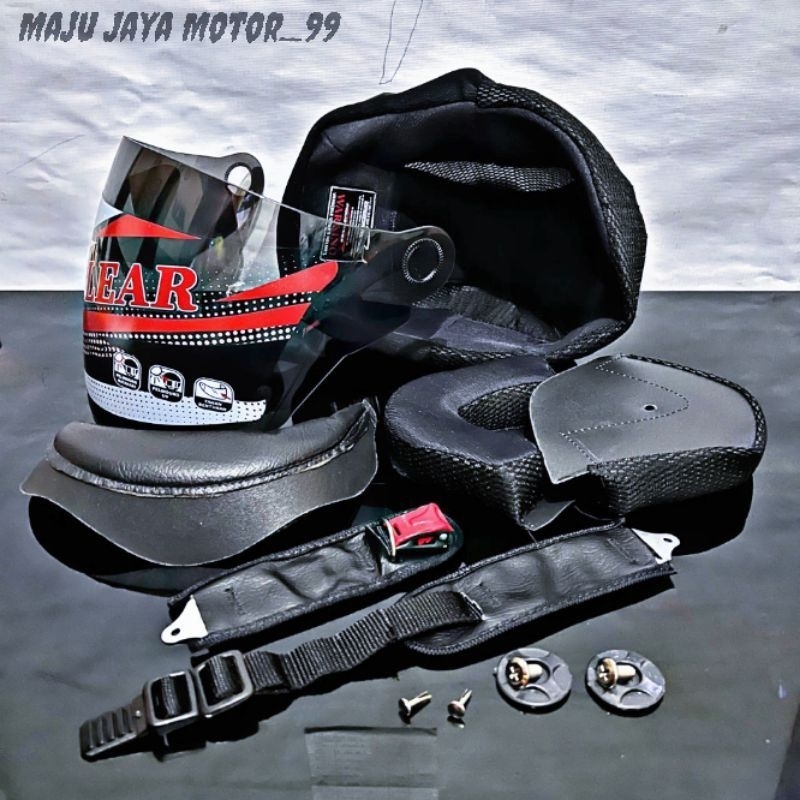 Paket Busa helm takachi + Kaca helm takachi dan busa set dan tali helm paket komplit Busa takachi