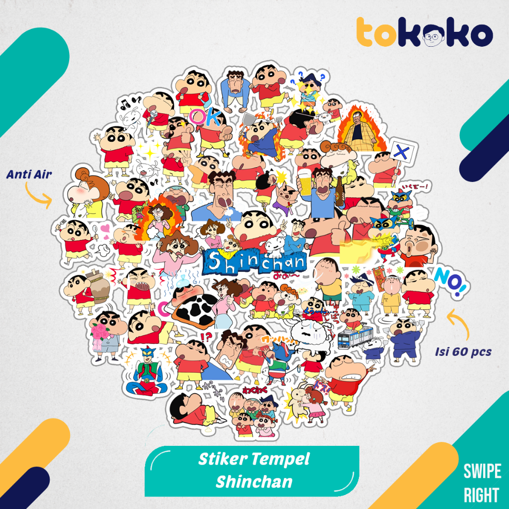 

Stiker Cutting Anime Shinchan Paper Vinyl Dekorasi Laptop Koper Tumbler Kulkas DIY