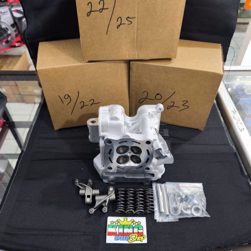 BLOK HEAD CPO CYLINDER HEAD UKURAN 22 / 19 & 23 / 22 & 25 / 22 BUAT YAMAHA JUPITER MX 135 / MX KING 