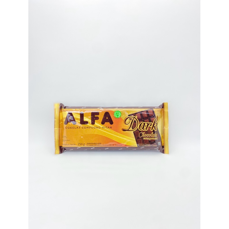 

Cokelat Batang Alfa Dark Compound 250gr / Coklat Batang Bahan Kue Alfa 250 gram