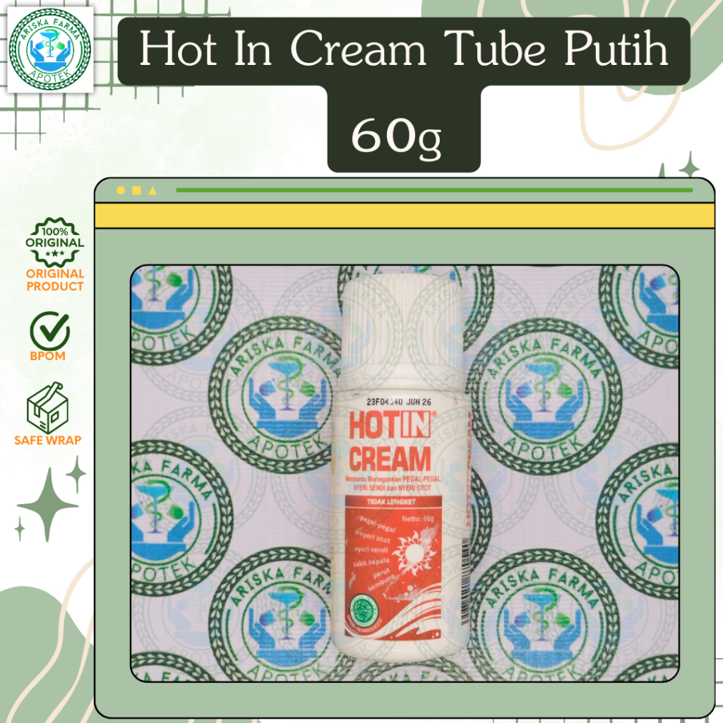 Hot In Cream Tube Putih 60g per tube