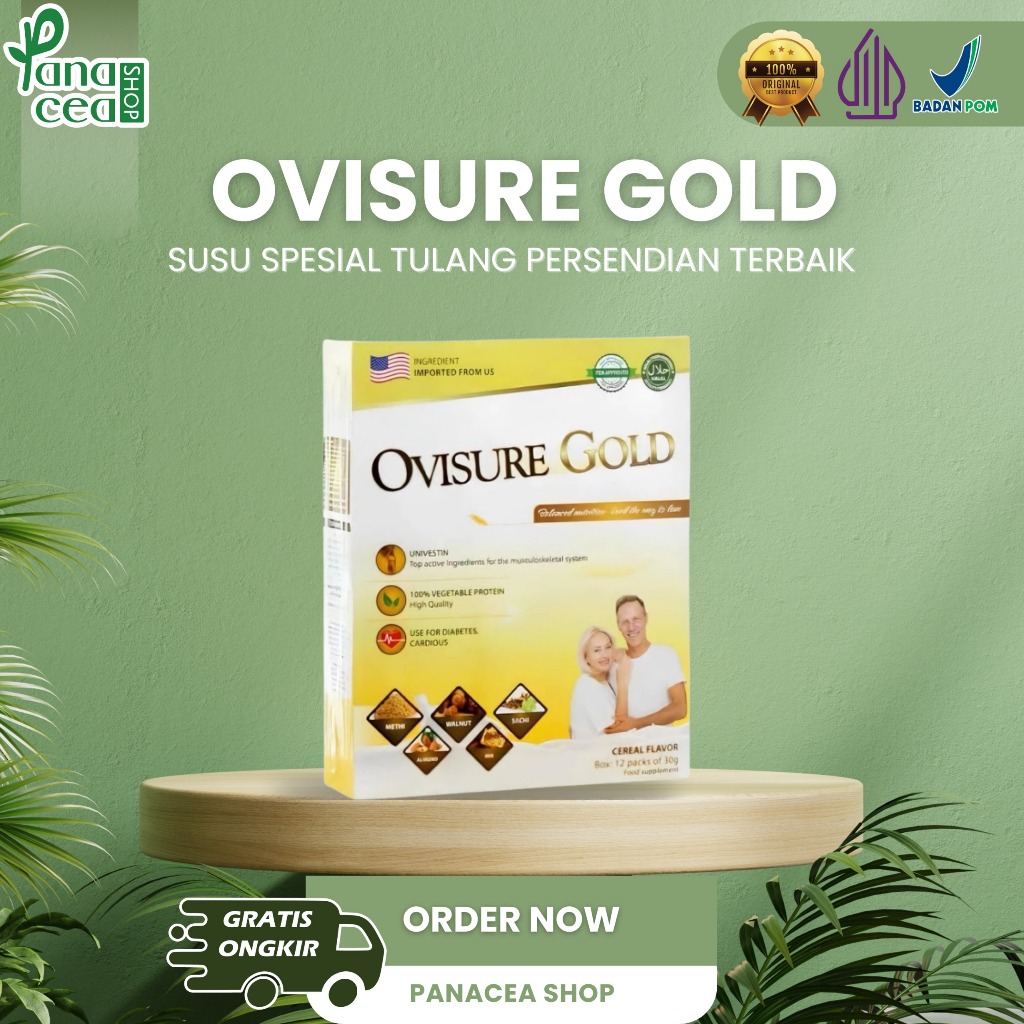 

OVISURE GOLD ORIGINAL SUSU TULANG & SENDI VITAMIN NYERI SENDI ATASI OSTEOPOROSIS SUSU OVISURE GOLD