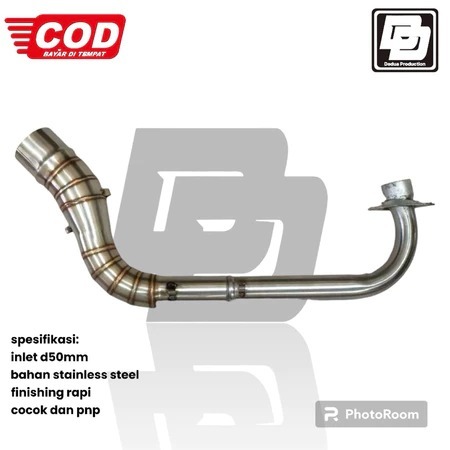 Murah pipa leher knalpot inlet 38 mm dan 50 mm Xeon karbu gt rc Mio smile Genio beat 2020 Vario 110