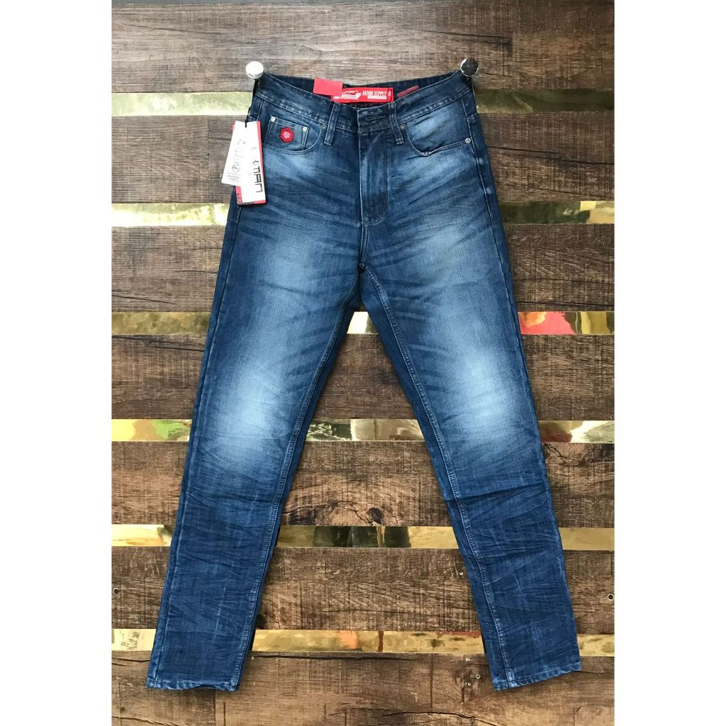 celana panjang jeans pria exman terbaru | celana panjang jeans reguler exman