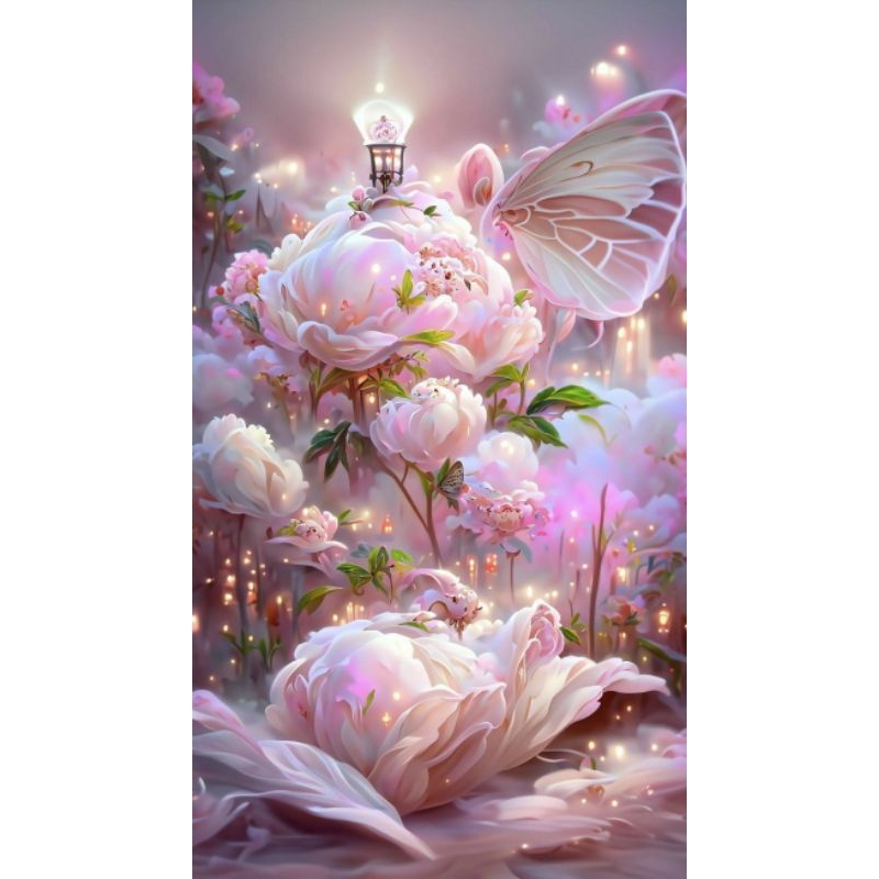 Poster Cetak, BUNGA MAWAR PUTIH, Ukuran JUMBO, 70x100cm DAN 100x150cm/Hiasan Dinding/Lukisan Cetak/T