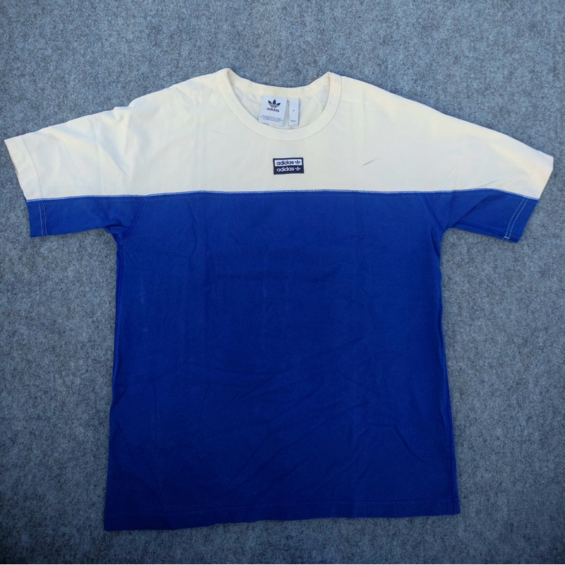 Adidas Kaos Biru Putih