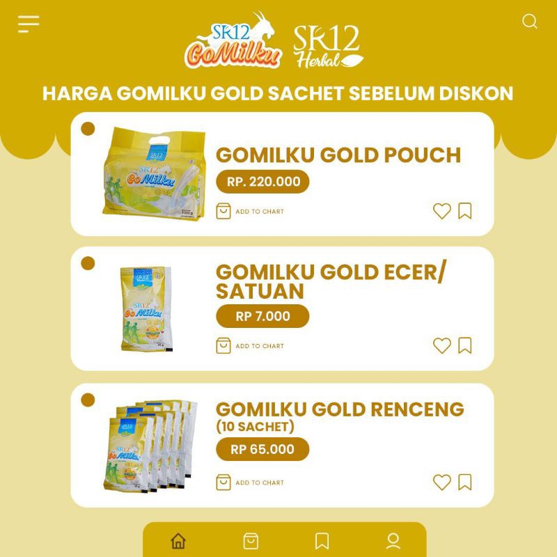 

Gomilku Gold Sacset