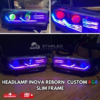 Headlamp Innova Reborn Set Biled Custom RGB Head Lamp Mobil Innova Reborn Lampu Depan Innova Reborn 