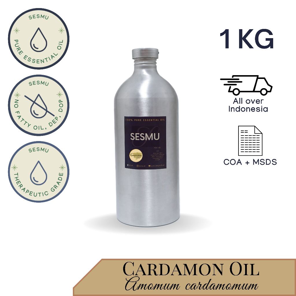 1 KG / 1 L / 1000 ML CARDAMON (KAPULAGA) 100% PURE ESSENTIAL OIL