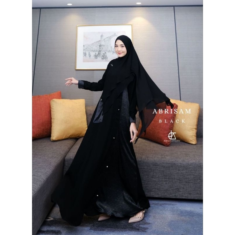 PO 5MINGGU ABRISAM SET SCARF KHIMAR SERIES ABAYA GAMIS DAILY DRESS SYARI PRINTING BY JOZA CLOTHING