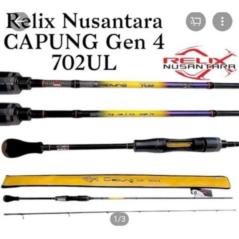 RELIX NUSANTARA CAPUNG 2024 GEN 4 JORAN PANCING ULTRALIGHT 622 662 702