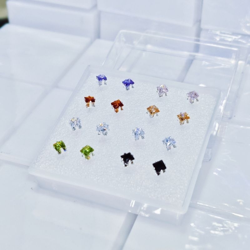 ANTING PERMATA MOTIF / ANTING PLUG / TINDIK PERMATA MOTIF