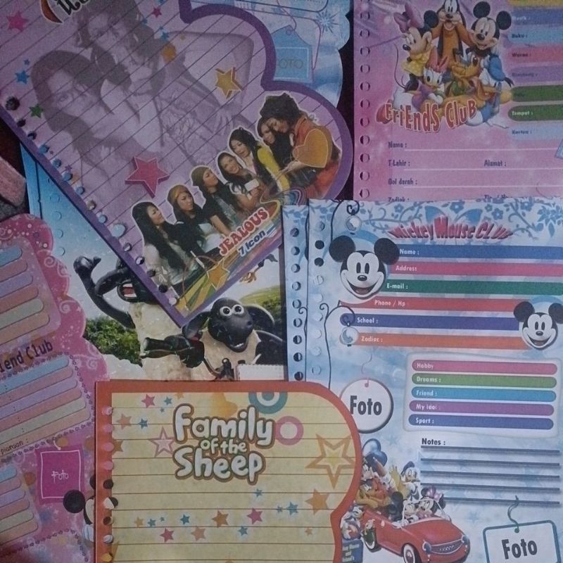 

Binder Non Harvest Set | Shaun the sheep 7icons mickey mouse biodata