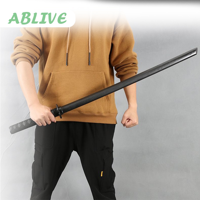 Mainan  Kayu Samurai Panjang 100cm Hitam  Katana Murah Large Size Samurai Sword Cosplay