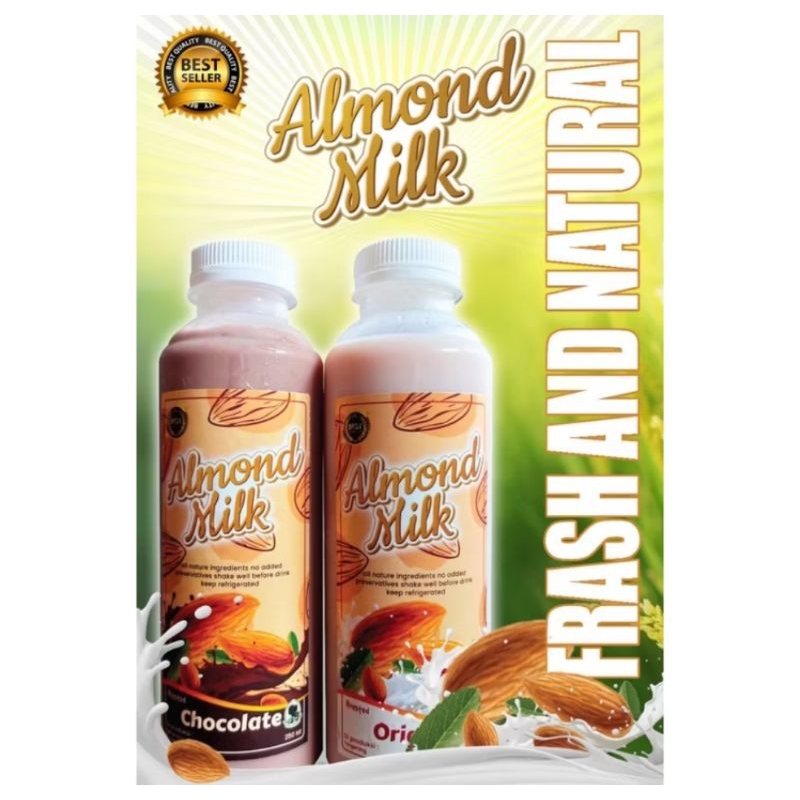 

susu almond 250ml /almond milk coklat dan original 250ml