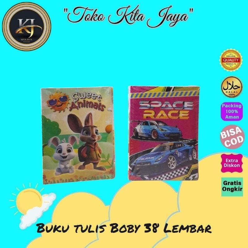 

Buku Tulis Bobi 38 Lembar ( 10 Buku )