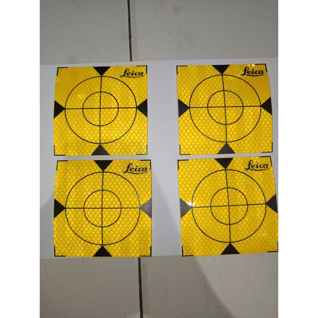 

Reflector Sheet Kuning 100mm x 100mm / Sticker Traget Kuning 10cm x 10cm