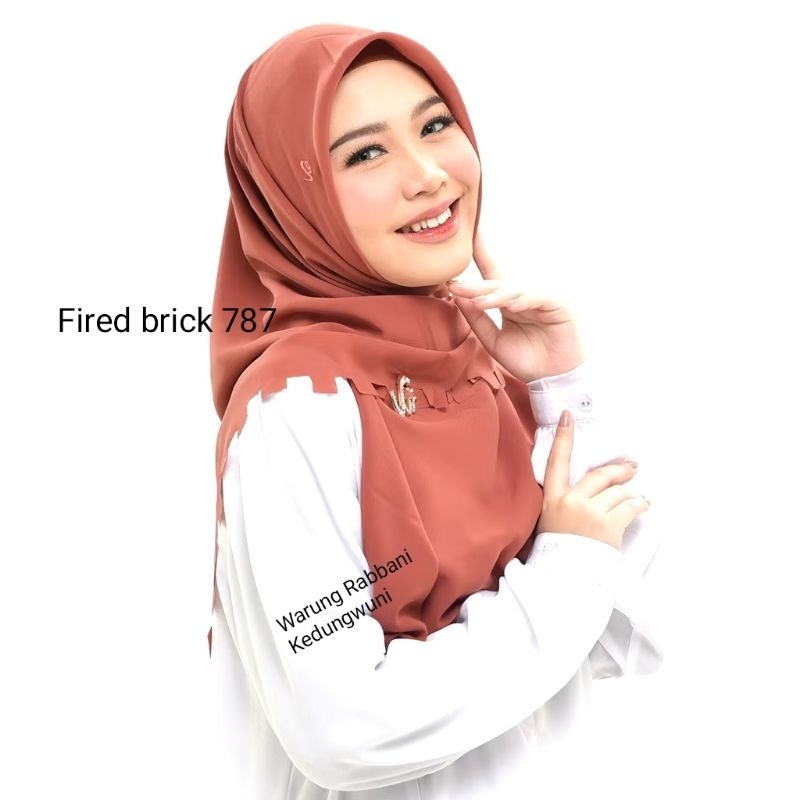 KERUDUNG segiempat ZAHIRA DAGADU solder kotak Rabbani ORI