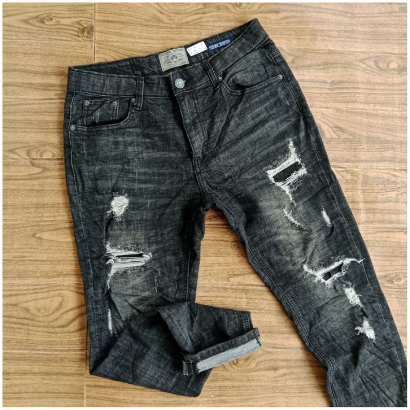 celana panjang jeans pria jmc ripped jeans