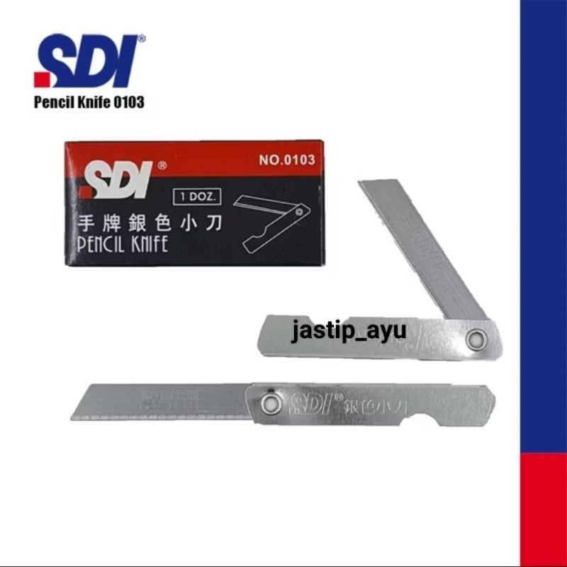 

Pisau lipat / pisau kertas / cutter / 1 kotak isi 12pcs