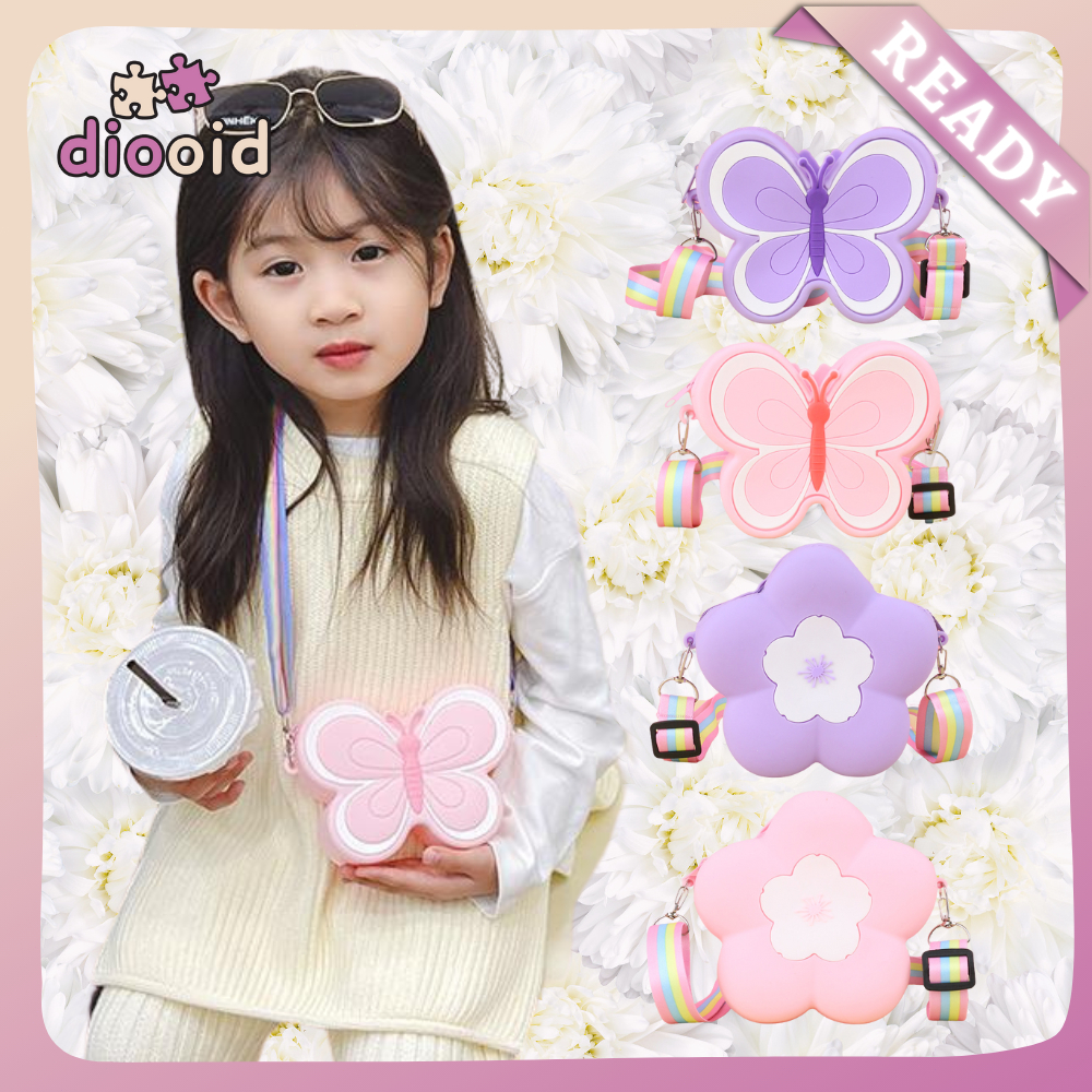 [Ready] Tas Butterfly Tas Jelly Silikon Mini Cute Jelly Bag Sling Bag Kecil Cantik Tas Anak Anak Tas
