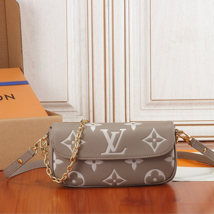 ✨100% asli LOUIS VUITTON IVY tas selempang presbyopic tas bahu retro tas bahu wanita [✅Kotak hadiah]