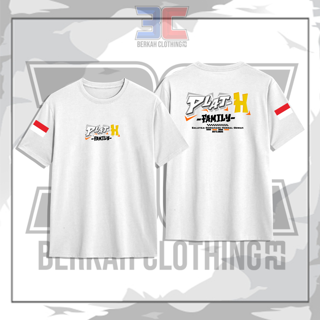 Kaos T-Shirt Plat H Familly Salatiga-Semarang-Kendal-Demak