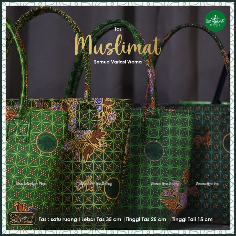 TAS BATIK TOTEBAG MUSLIMAT NU SET KIPAS BATIK MUSLIMAT NU MODEL TERBARU AKSESORIS FATAYAT NU