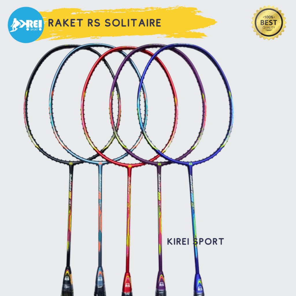 Raket Bulutangkis RS original Solitaire 100 200 300 500 600 LTE III Reinforce Speed