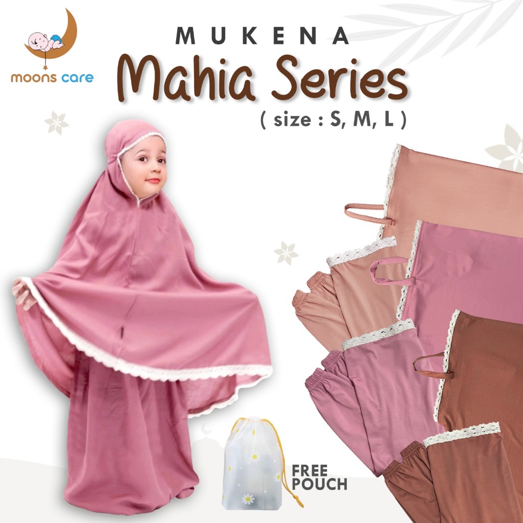 READY BANDUNG Mukena anak perempuan bayi balita Jersey adem tanggung polos kecil RENDA KARET RUKUH A